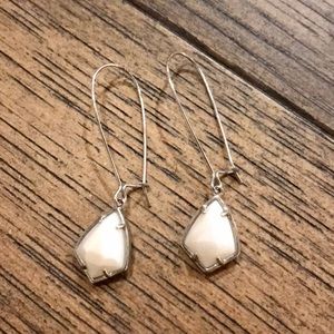 Kendra Scott White Earrings